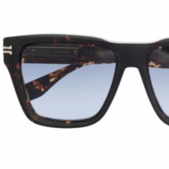 Marc Jacobs Women's Brown Icon Tortoiseshell-effect Sunglasses - Picture 7 of 7